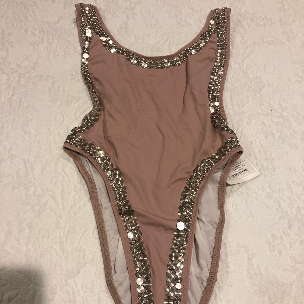 Norma Kamali Studded One Piece